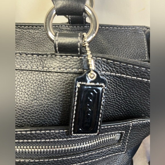 Coach Black Leather Shoulder Bag - Picture 7 of 15